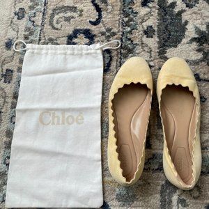 Chloe Lauren Scalloped Flat Size 36